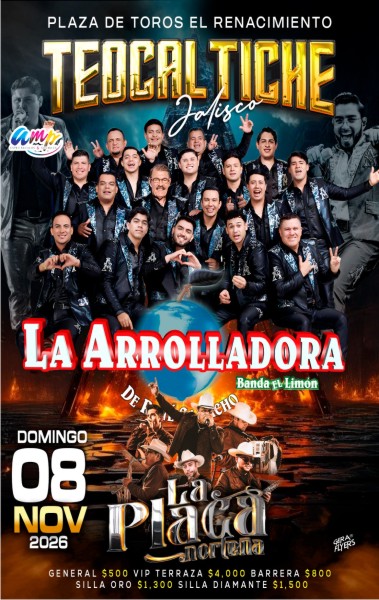 ARROLLADORA TEOCALTICHE 2026